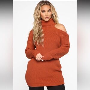 Off The Shoulder Sweater Dress